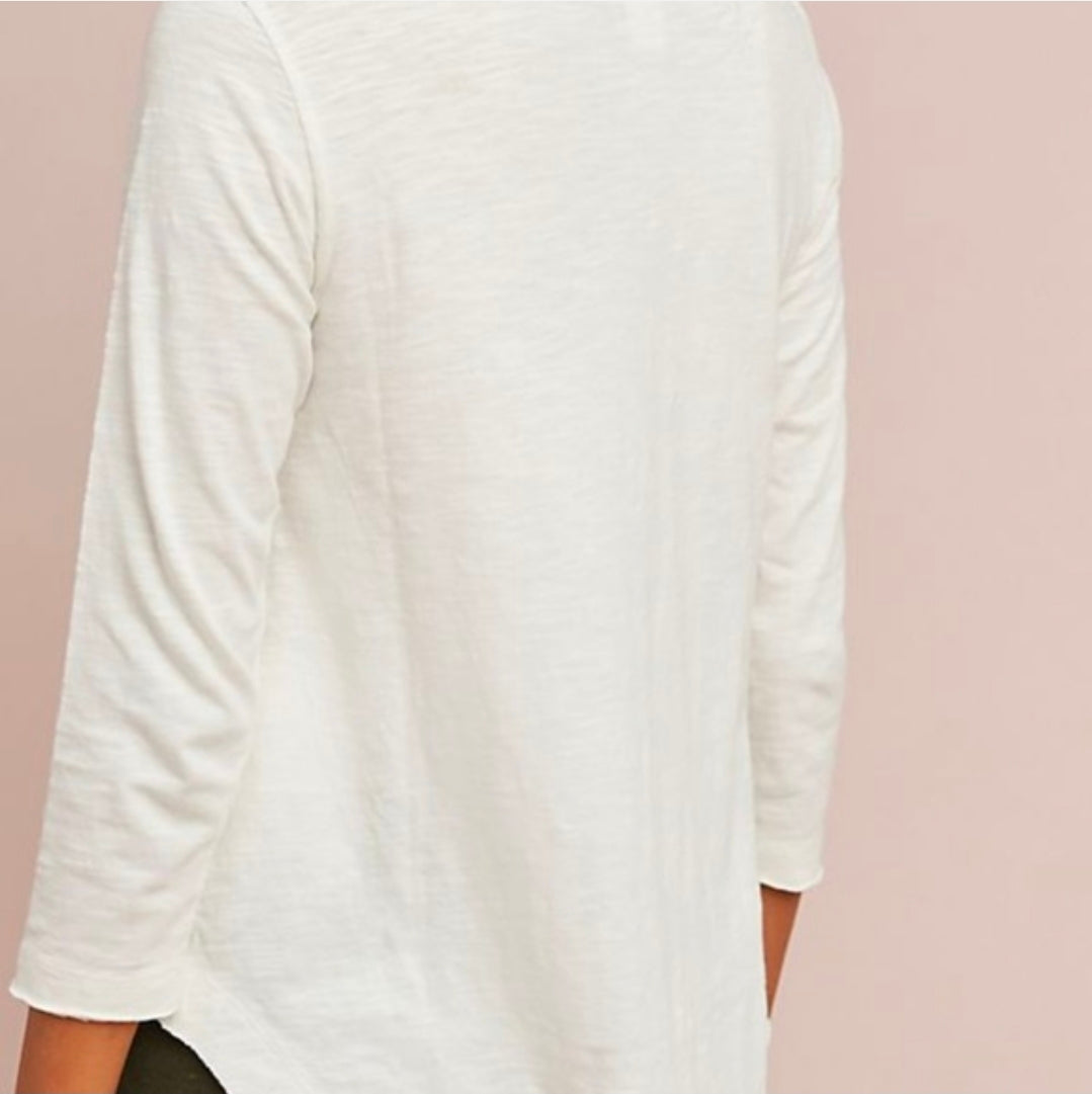Embroidered Henley Top